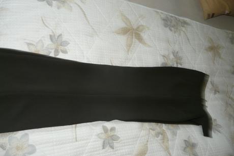 Tmavozelené elegantné nohavice, 36