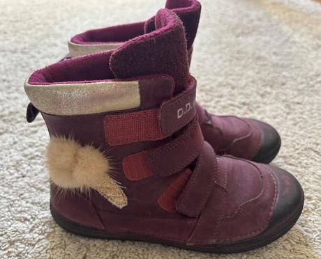 Zimné kožené topánky d.d.step v.34, d.d.step,34
