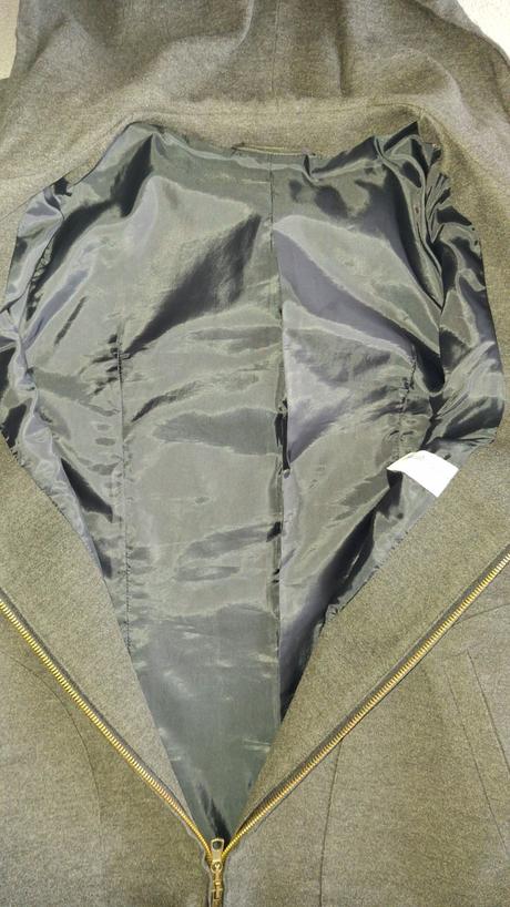 Dámske tmavošedé športové samo s kapucňou., 38