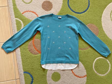 Svetrík s falošnou blúzou mayoral top stav, mayoral,128