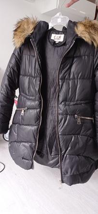 Čierna zimná bunda, m