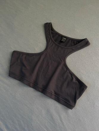 Crop tielko sive, xs