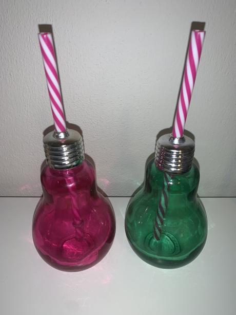 2 poháre so slamkou-ziarovky, 