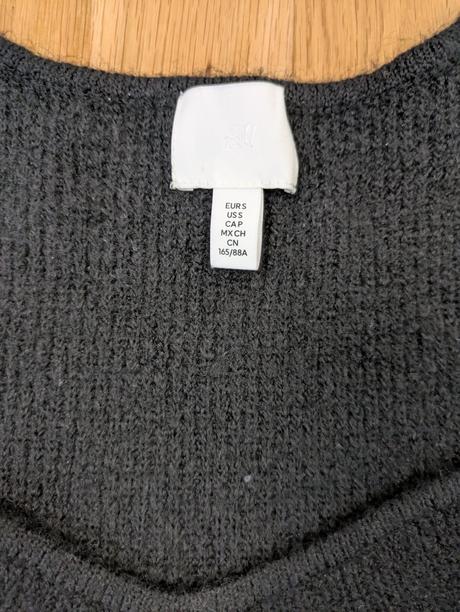 Čierne pletené šaty h&m, h&m,s