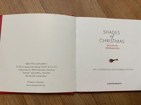 Vianočná miniknižka v nemeckom jazyku shades,