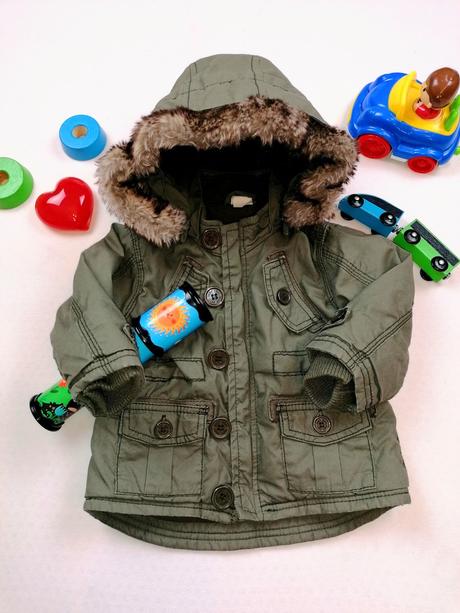 Teplučký kabátik, h&m,74