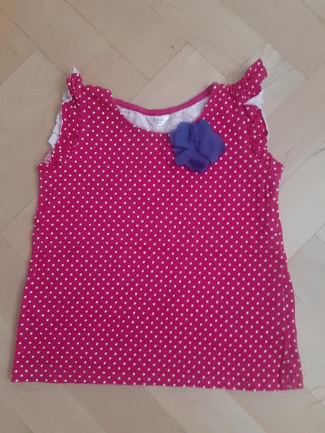 Detské dievčenské tričká bez rukáva, 98