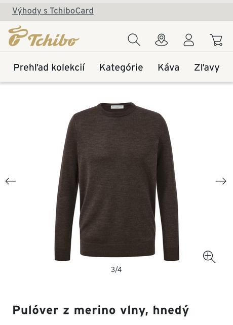 Sveter z merino vlny, ako nový, tchibo,m