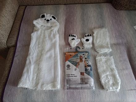 Nový kostým na karneval ľadový medveď veľ.10-12, 