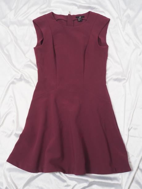 Kvalitné bordové šaty h&m, h&m,36