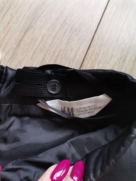 Koženkova sukňa, h&m,122