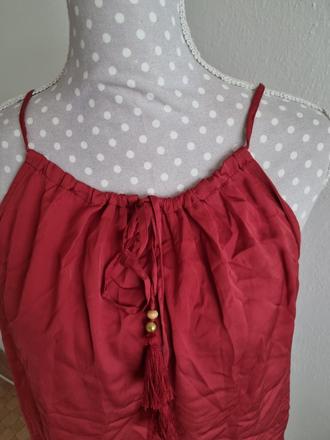 Červenohnedý tričkovinový top orsay l, orsay,l