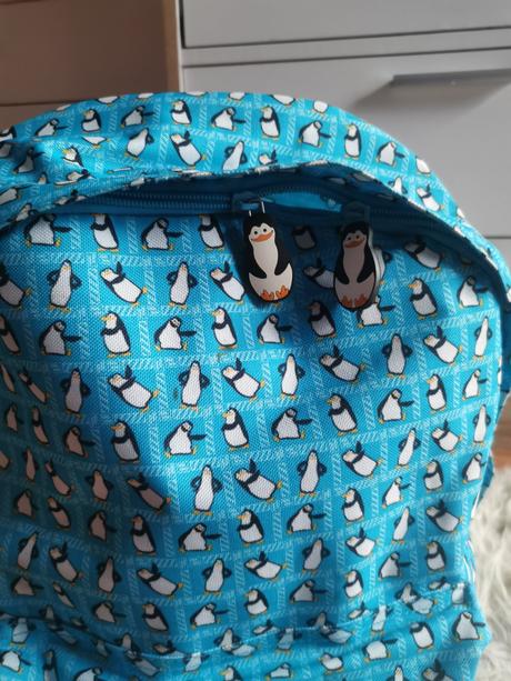 F&f školská taška s tučniakom, 