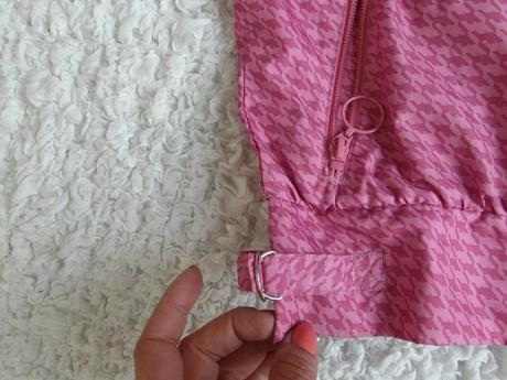 Ružová nepremokavá bundička adidas, s