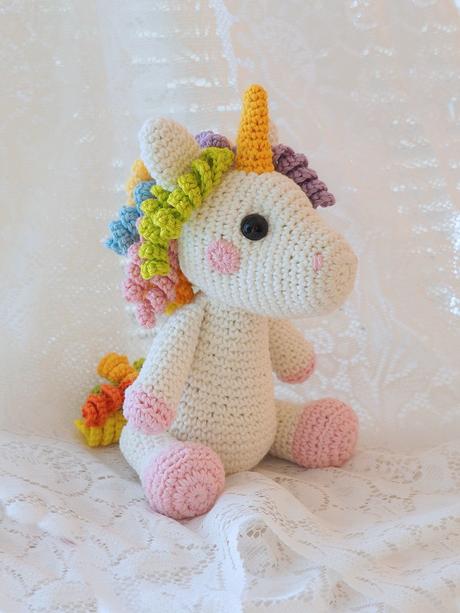Háčkované jednorožce - rôzne druhy, 