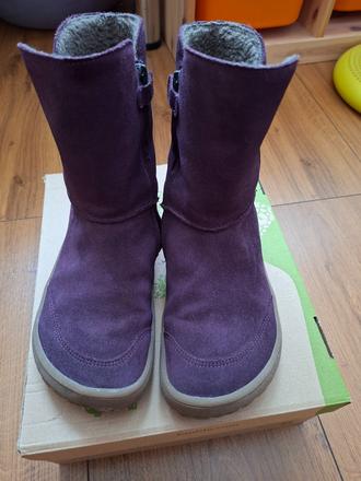 Barefoot čižmy  froddo  tex suede purple, froddo,36
