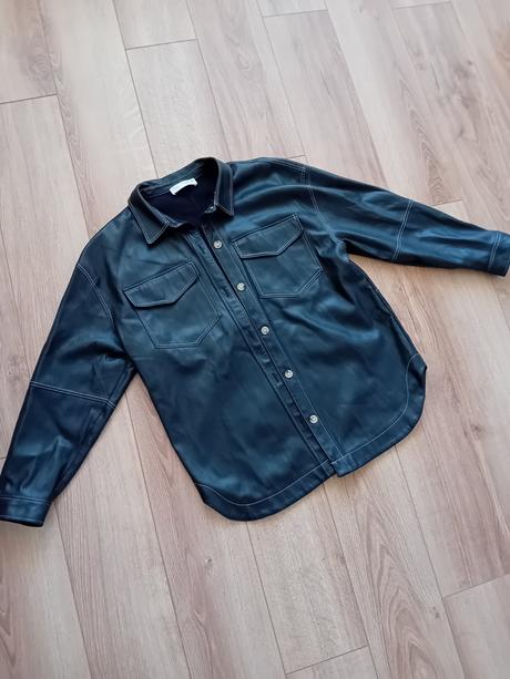 Koženková košelo- bunda, zara,164