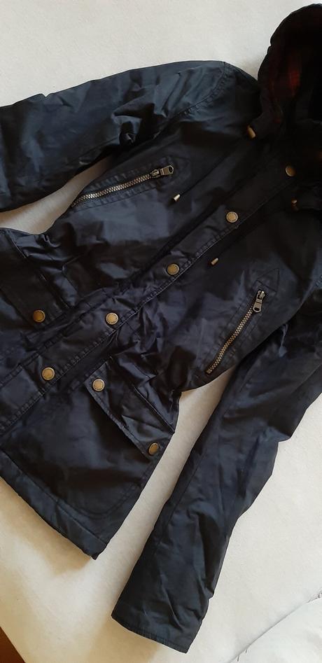 Tmavomodrá parka h&m, h&m,34