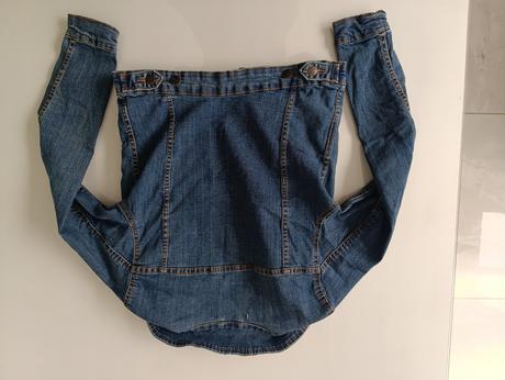 Dámska riflova bunda, pull&bear,m