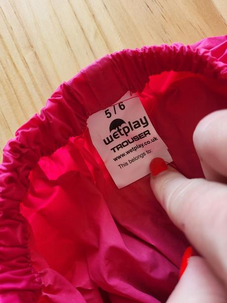 Nepremokavé nohavice wetplay na 5-6 rokov, 110