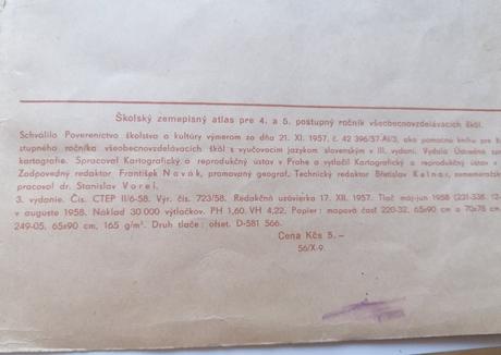 Starý školský zemepisný atlas, 