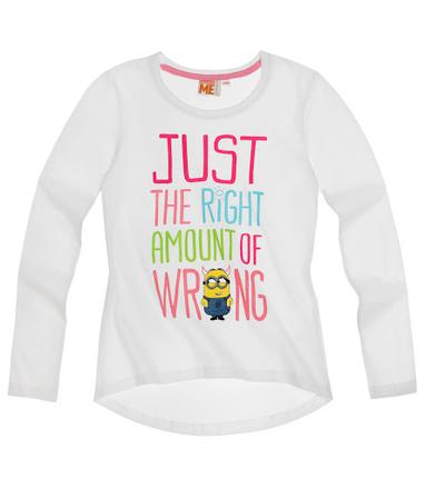 Tričko mimoni s dlhým rukávom biele 116,128, disney,116 / 128