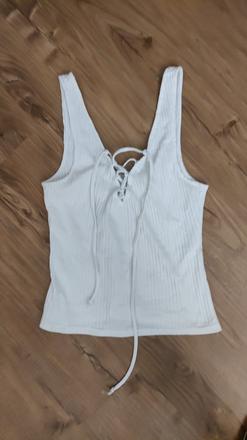 Tricko na viazanie vpredu, pull&bear,m