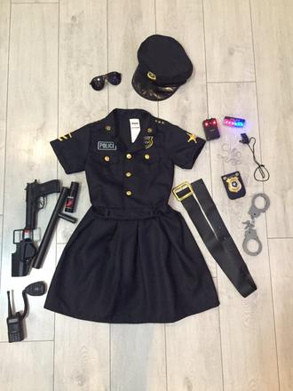 Dievčensky kostym policajtka 8-10 rokov, 