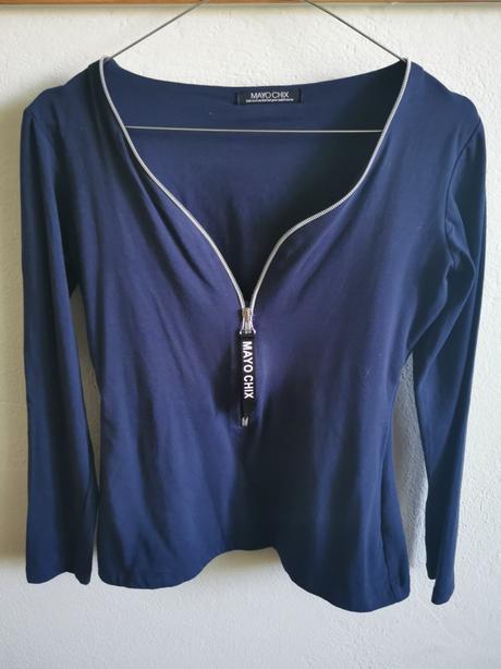 Modry svetrik mayo chix, mayo chix,m