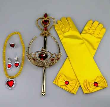 Veľký žltý 6. dielny set pre princezné ... nový,