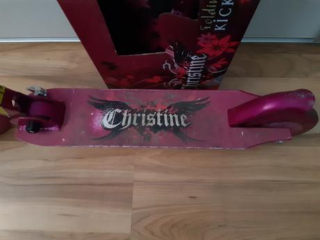 Fialova kolobezka od 6r.+orig.krabica, 