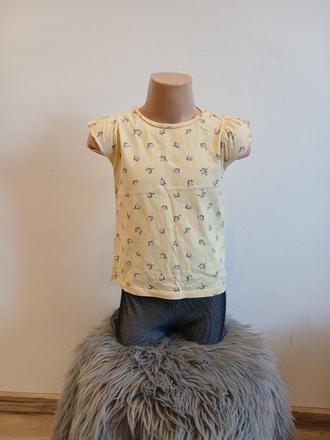 Dievčenské tričko s kvetmi h&m (110-116), h&m,110