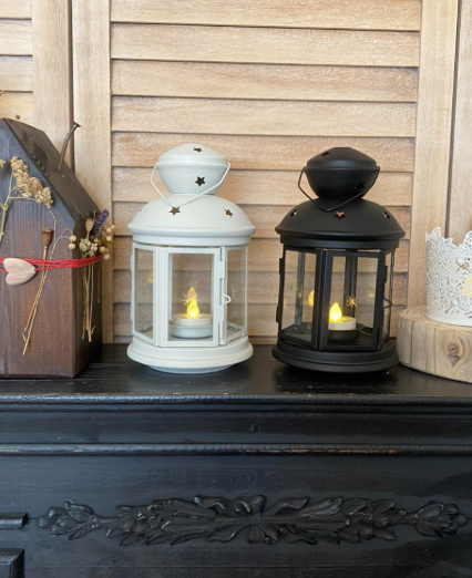 Lampáš aj s led sviečkou,