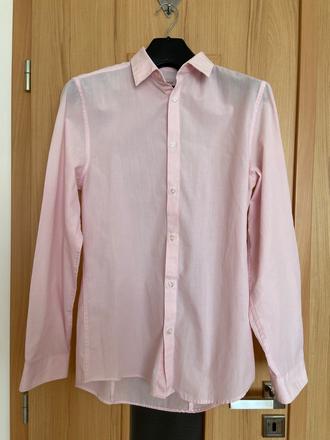 Pánska ružová košeľa, h&m,s