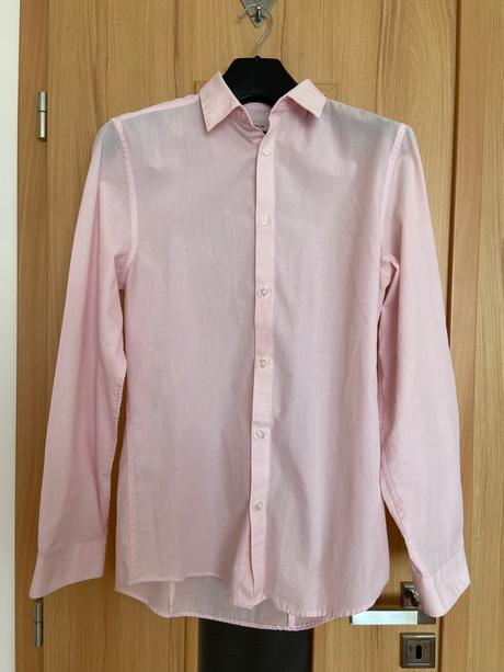Pánska ružová košeľa, h&m,s