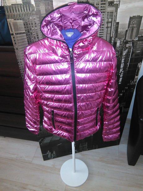 Zimná bunda s lesklým efektom, s