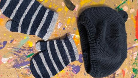 Set čiapka a rukavičky, c&a,80