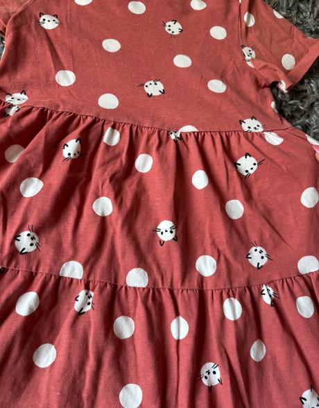 Šaty s mačičkami, h&m,122