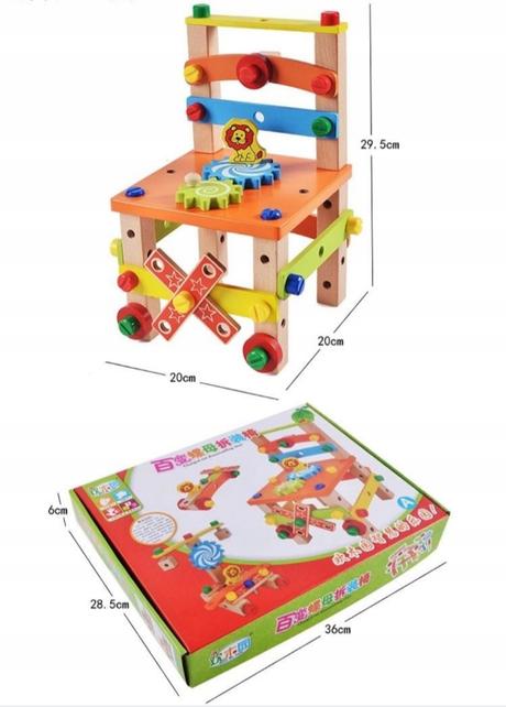 Montessori montažná stolička,