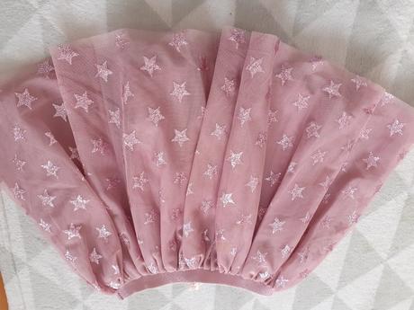 Bledofialova dievcenska sukna s hviezdickami, h&m,128