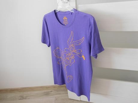 Tričko bavlnené m, lilovej farby, m