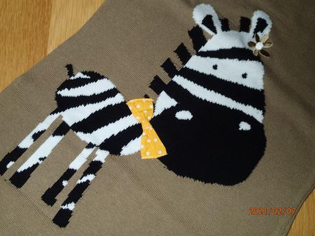 Pletená tunika so zebrou, funky diva,110