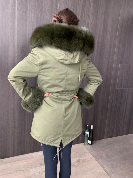 Zimna bunda parka s kozusinkou, m