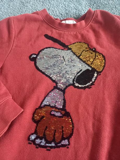 Mikina hm snoopy unisex v.122/128, h&m,122