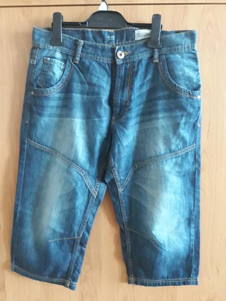 Pánske, chlapčenské rifľové 3 /4 krátke nohavice, c&a,30