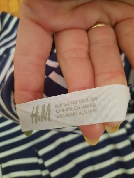 Dievčenské šaty, h&m,134