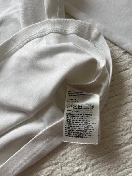 Biele tricko hm, h&m,134