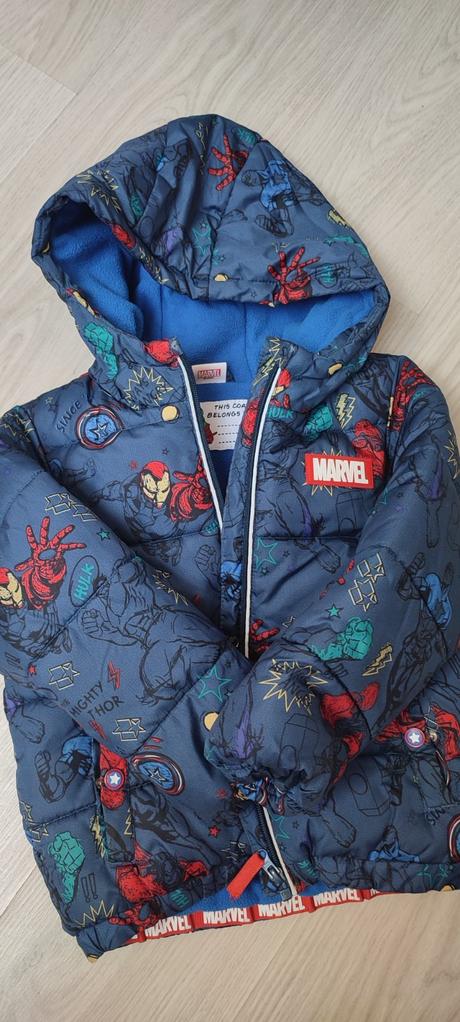 Zimná bunda tepla spiderman, marvel,116