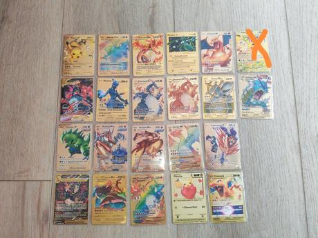 Kovové pokémon karty, 