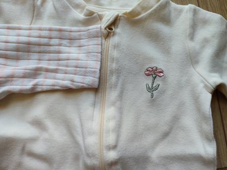 2x bavlnené dupačky na zips, sinsay,62